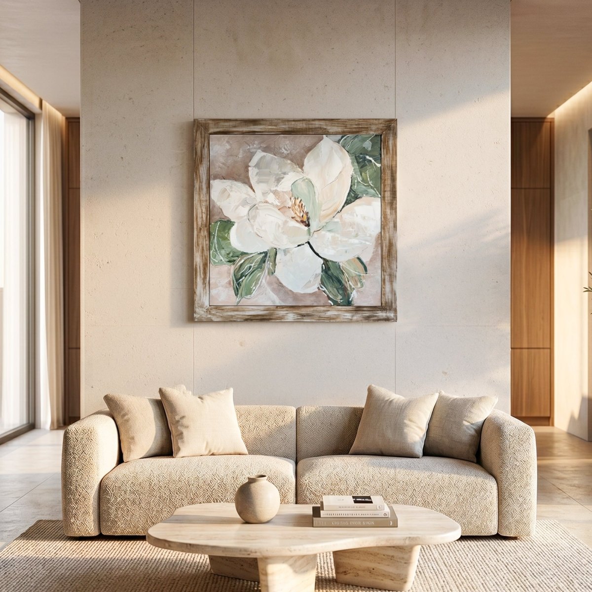 The White Flower Painting - Daamaira Home and Living Ltd