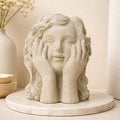 Sculptures & Figurines Thinking Girl Vase - Daamaira Home and Living Ltd