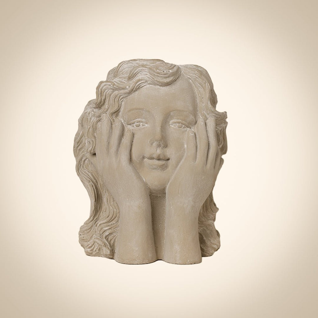 Sculptures & Figurines Thinking Girl Vase - Daamaira Home and Living Ltd
