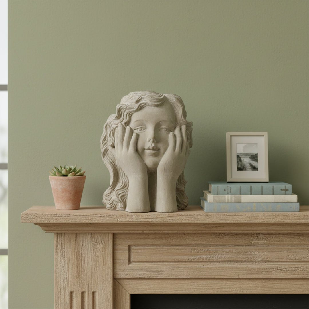 Sculptures & Figurines Thinking Girl Vase - Daamaira Home and Living Ltd