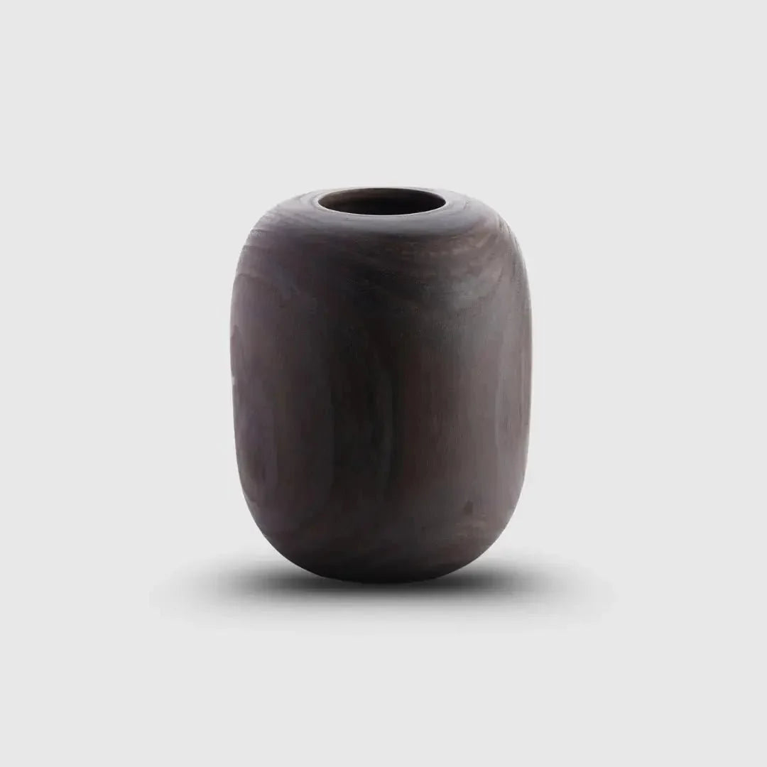 Vases Walnut Dome Flower Vase - Daamaira Home and Living Ltd