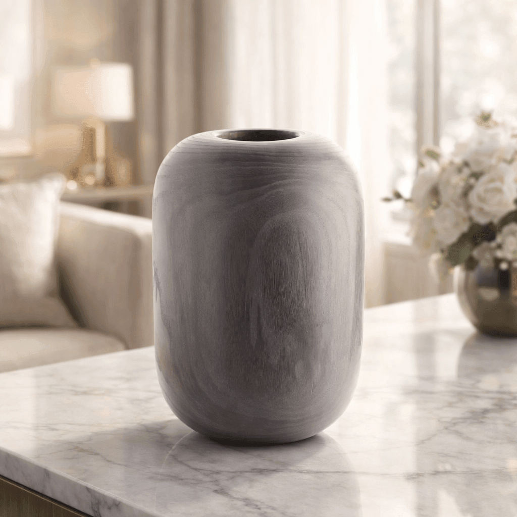 Vases Walnut Dome Flower Vase - Daamaira Home and Living Ltd