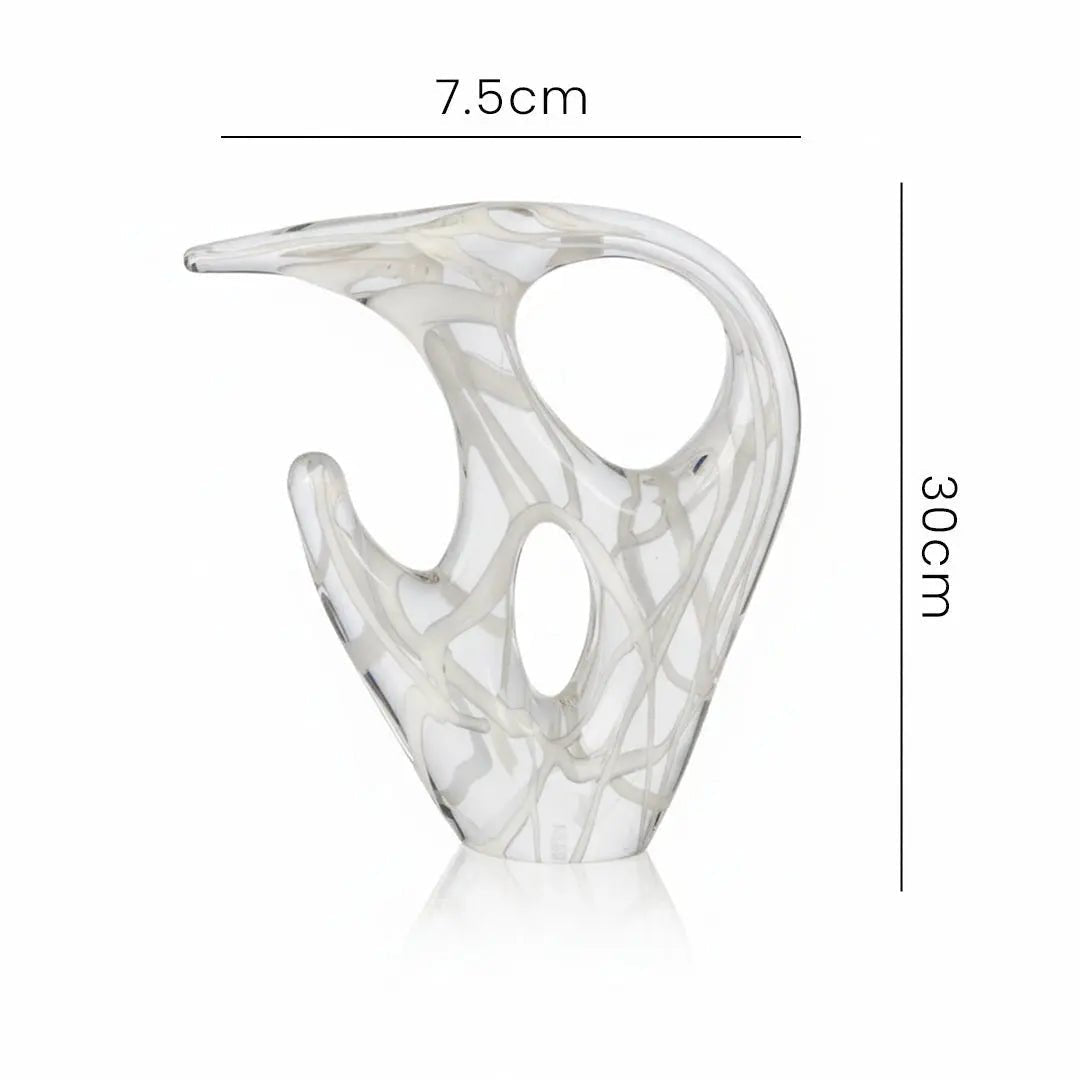 Sculptures & Figurines White Abstract Sculpture - Daamaira Home and Living Ltd
