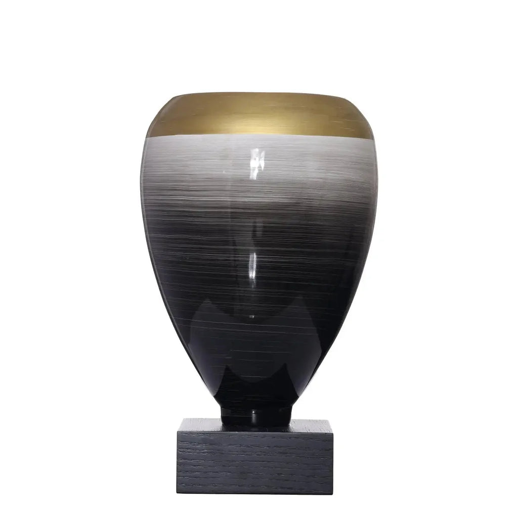 Vases White Brushed Slate Flower Vase - Daamaira Home and Living Ltd