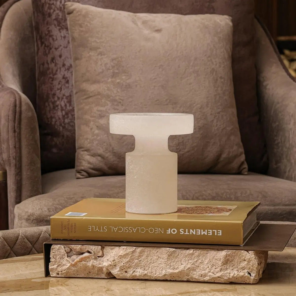 Decor Objects White Onyx Decor Piece - Daamaira Home and Living Ltd
