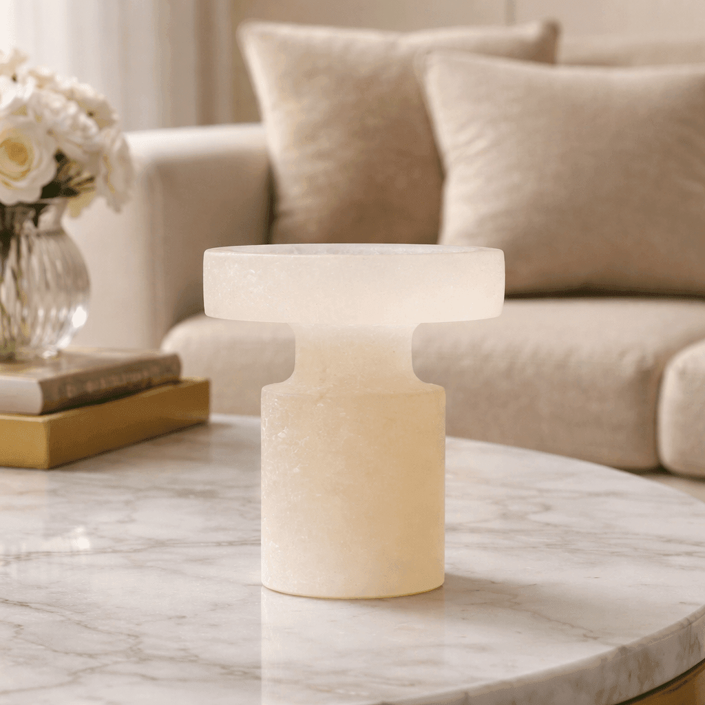 Decor Objects White Onyx Decor Piece - Daamaira Home and Living Ltd