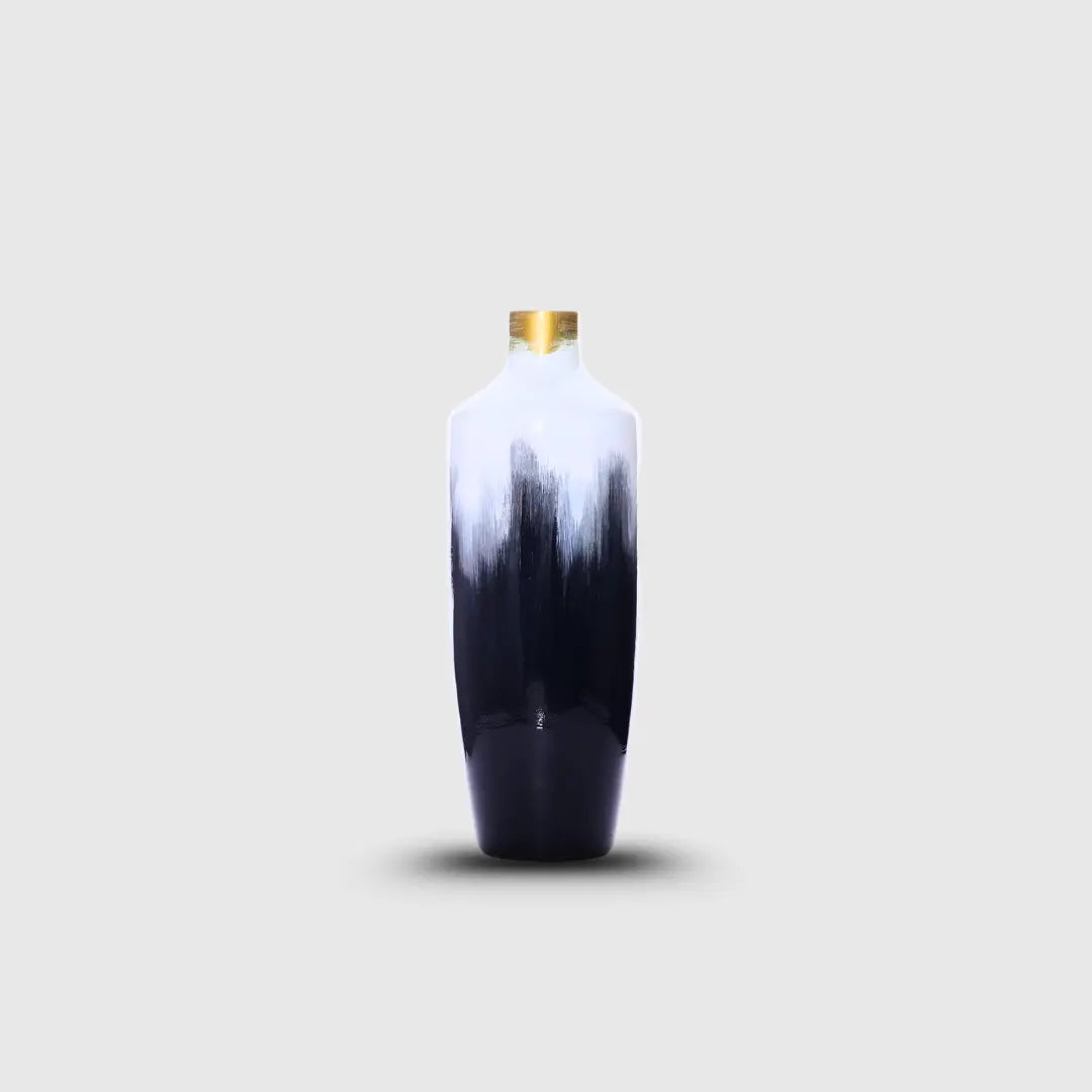 Vases Wooden Horizon Short Vase - Daamaira Home and Living Ltd