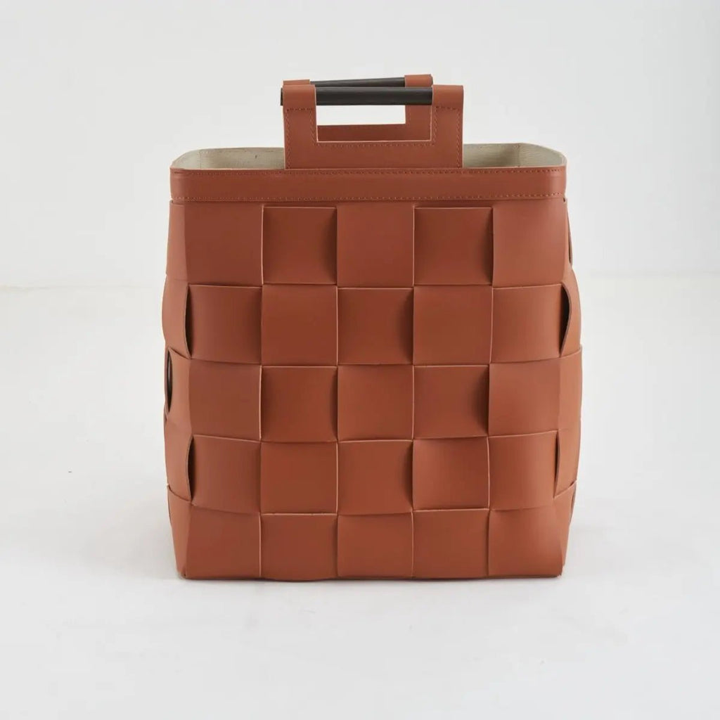 Wicker Storage Box Woven Leather Basket - Daamaira Home and Living Ltd